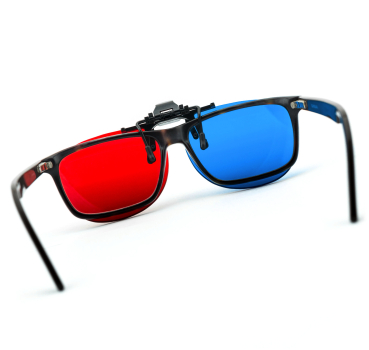 Universal 3D Shutter SONY Panasonic LG Clip On passive 3D rot blau Kinderbrille Samsung Heimkino Kino besuchen passiv aktiv kinder Shutterbrille
